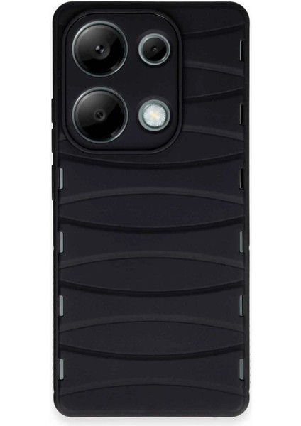 Xiaomi Redmi Note 13 Pro 4g Kılıf Bibercas Silikon Kapak - Siyah - CRM6068-5859