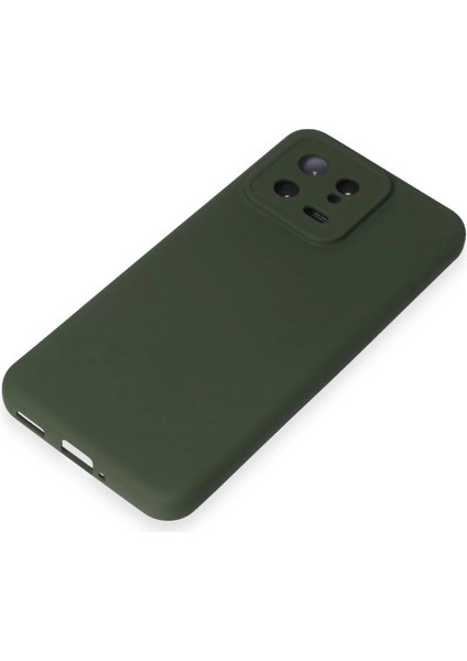 Xiaomi Mi 13 Kılıf Nano Içi Kadife Silikon - Koyu Yeşil - CRM9225-7896 fırsatları