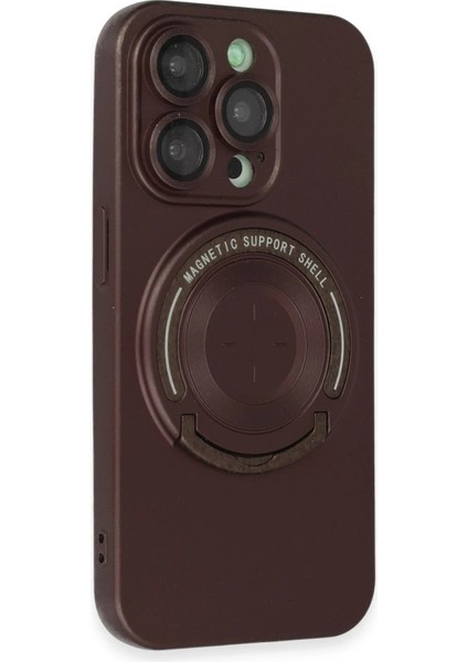 iPhone 13 Pro Kılıf Lukka Magneticsafe Kapak - Kahverengi - CRM3013-3250