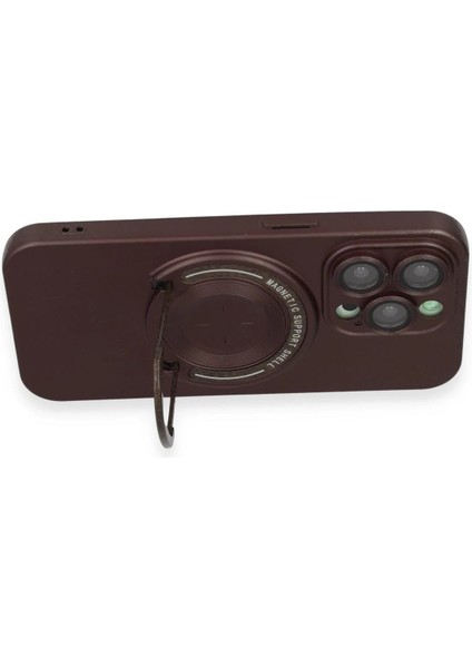 iPhone 13 Pro Kılıf Lukka Magneticsafe Kapak - Kahverengi - CRM3013-3250