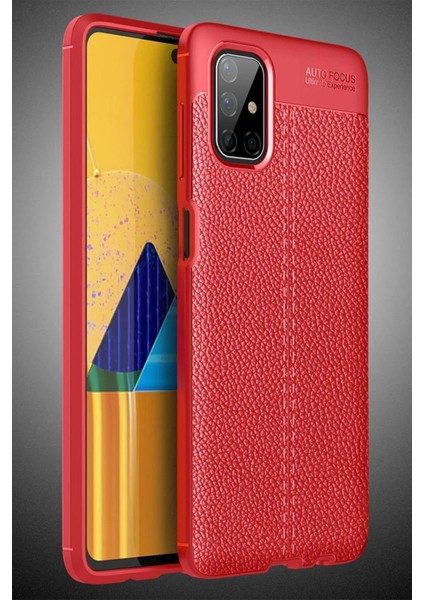 Samsung Galaxy M51 Kılıf Auto Focus Kapak - Kırmızı - CRM3391-8735
