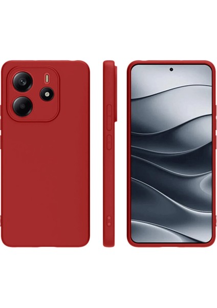 Xiaomi Redmi Note 14 4g Kılıf First Silikon - Kırmızı - CRM6702-9909