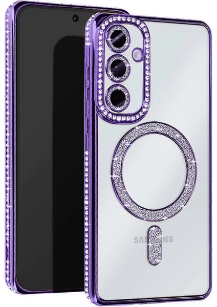Samsung Galaxy S25 Edge Joke Simli Magneticsafe Kılıf - Derin Mor - CRM9371-3272