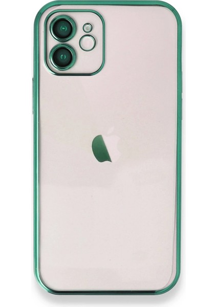 iPhone 11 Kılıf Lensli Silikon - Yeşil - CRM2603-7394