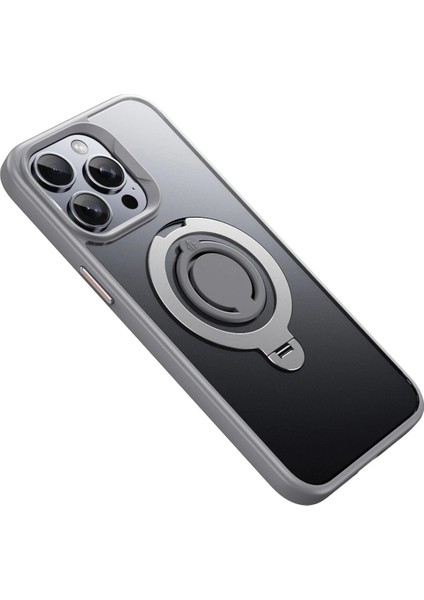 iPhone 15 Pro Max Avatar 360 Dönen Magsafe Kapak - Titan Gri - CRM3049-9155