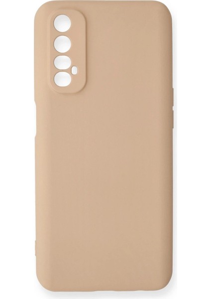 Realme 7 Kılıf Nano Içi Kadife Silikon - Pudra - CRM3903-3362