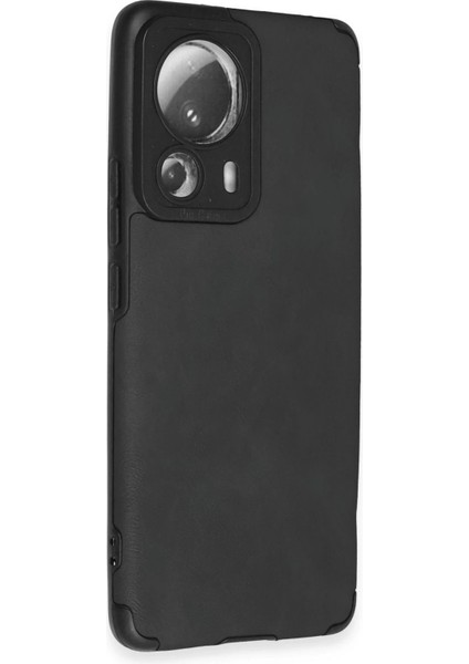 Xiaomi Mi 13 Lite Kılıf Loop Deri Silikon - Siyah - CRM4899-9324