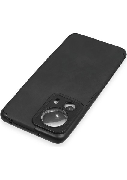Xiaomi Mi 13 Lite Kılıf Loop Deri Silikon - Siyah - CRM4899-9324