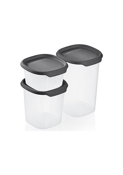 One Touch Fresh Küçük Kap 3'lü Set Siyah Mühür