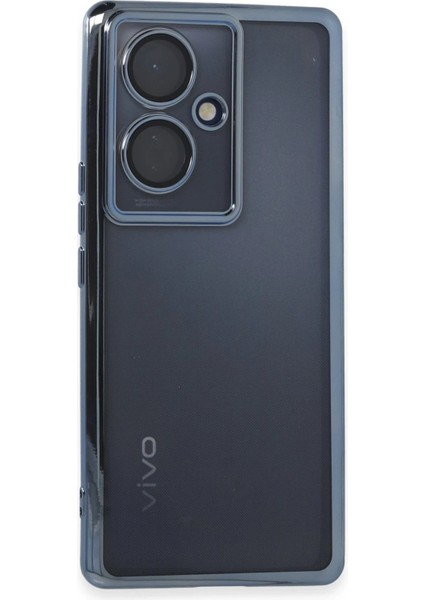 Vivo V29 Lite Kılıf Lensli Silikon - Açık Mavi - CRM9281-2873