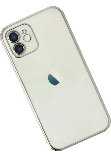 iPhone 11 Kılıf Lensli Silikon - Gümüş - CRM8277-4193