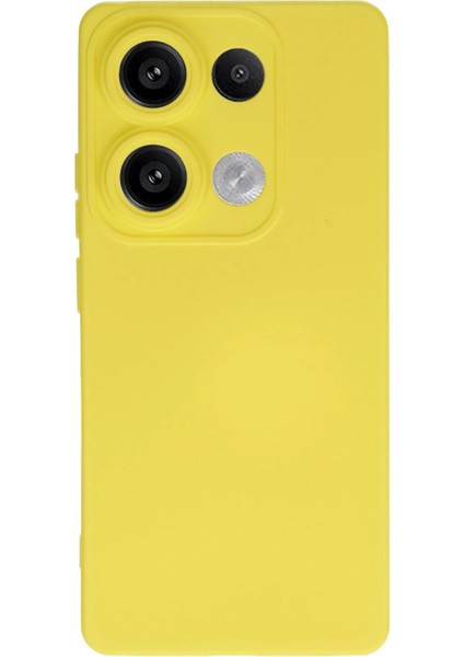 Xiaomi Redmi Note 13 4g Kılıf Nano Içi Kadife Silikon - Sarı - CRM6275-8849