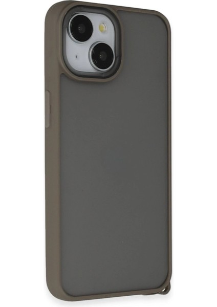 iPhone 15 Kılıf Elegant Kapak - Titan Gri - CRM2909-1861