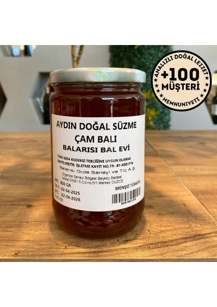 Aydın Doğal Çam Balı 850 gr – Katkısız Çam Lezzeti