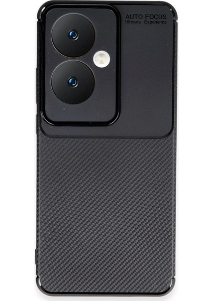 Oppo Reno 11F Kılıf Auto Focus Karbon Kapak - Siyah - CRM2036-8083
