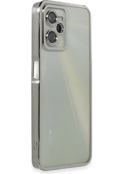 Realme C35 Kılıf Lensli Silikon - Gümüş - CRM9429-8330 fiyatları