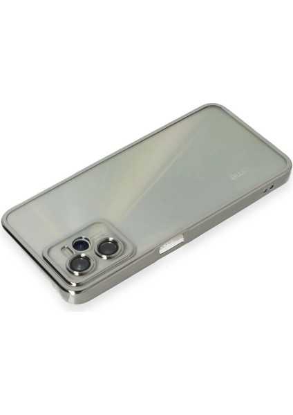 Realme C35 Kılıf Lensli Silikon - Gümüş - CRM9429-8330 modelleri