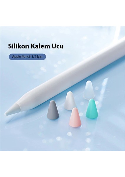 Dux Ducis Apple Pencil Için Renkli Kalem Ucu 10X-(1903) - CRM9915-9611