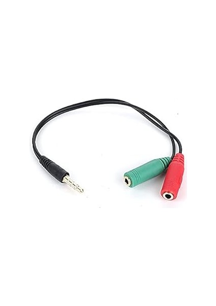 Dark 2x3.5mm Stereo Dişi - 3.5mm Stereo Erkek Y Kablo (Dk-Cb-Auc01)