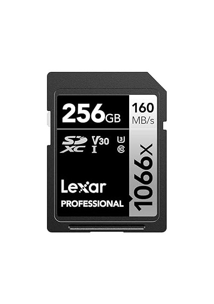 Lexar 256GB Professional 1066X Sdxc Uhs-I Cards, Up To 160MB/S Read 120MB/S Write C10 V30 U3