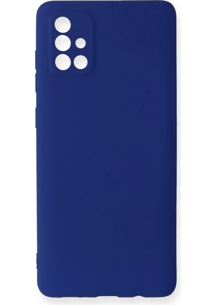 Samsung Galaxy A71 Kılıf First Silikon - Lacivert - CRM9303-1950