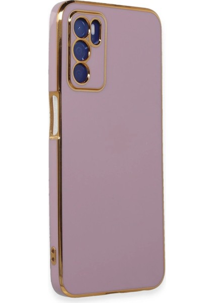 Oppo A16 Kılıf Volet Silikon - Mor - CRM9789-2754