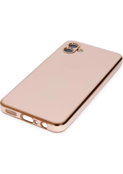 Samsung Galaxy A04 Kılıf Volet Silikon - Pembe - CRM7187-4370