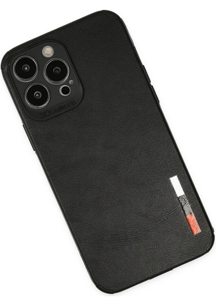 iPhone 13 Pro Max Kılıf Loop Deri Silikon - Siyah - CRM3226-4070