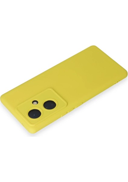 Vivo V29 Lite Kılıf Nano Içi Kadife Silikon - Sarı - CRM6266-5474