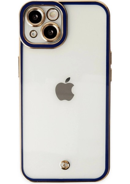 iPhone 14 Plus Kılıf Liva Lens Silikon - Mavi - CRM3681-3940