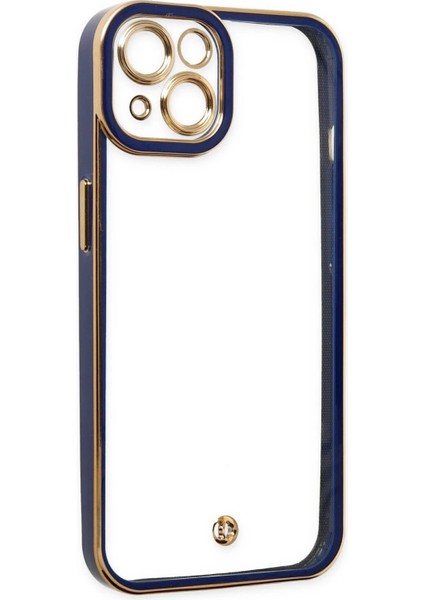 iPhone 14 Plus Kılıf Liva Lens Silikon - Mavi - CRM3681-3940