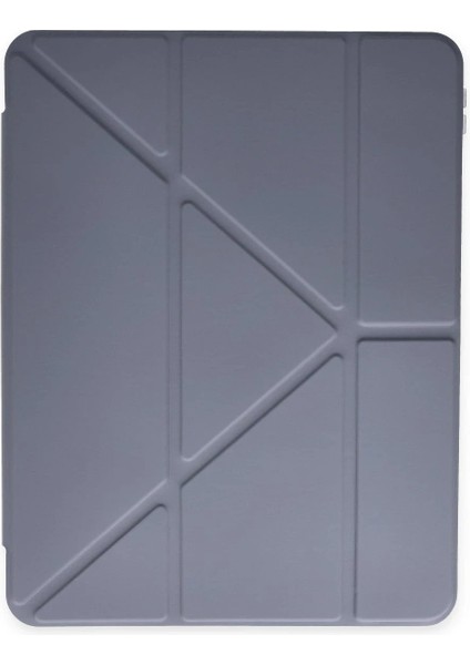 iPad Air 4 10.9 Kılıf Kalemlikli Mars Tablet Kılıfı - Lila - CRM1862-6079