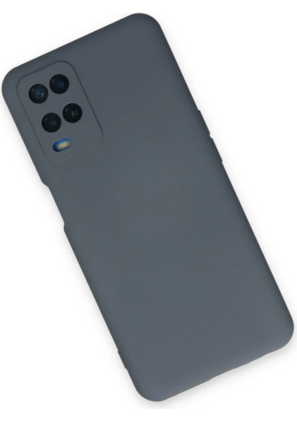 Oppo A54 4g Kılıf Nano Içi Kadife Silikon - Gri - CRM8269-4343