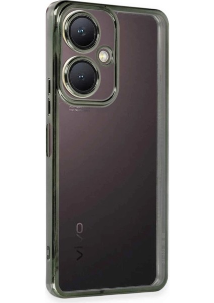 Vivo Y27 Kılıf Lensli Silikon - Yeşil - CRM1009-9190