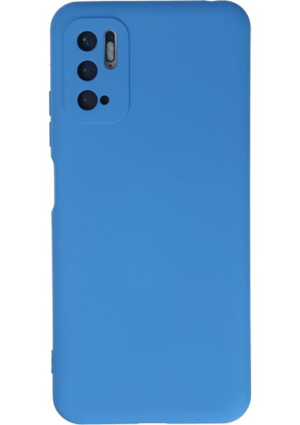 Xiaomi Redmi Note 10 5g Kılıf Nano Içi Kadife Silikon - Mavi - CRM1184-7995
