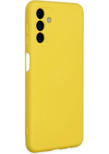 Samsung Galaxy A04S Kılıf Nano Içi Kadife Silikon - Sarı - CRM4197-8593