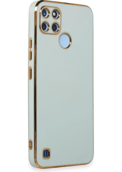 Realme C25Y Kılıf Volet Silikon - Açık Yeşil - CRM7074-2621