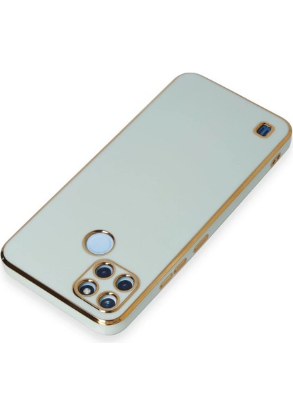Realme C25Y Kılıf Volet Silikon - Açık Yeşil - CRM7074-2621
