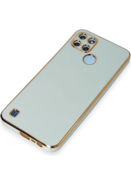 Realme C25Y Kılıf Volet Silikon - Açık Yeşil - CRM7074-2621