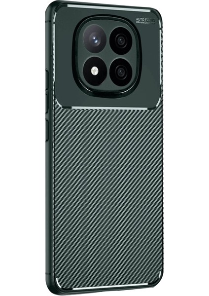 Xiaomi Redmi Note 14 Pro 5g Kılıf Auto Focus Karbon Kapak - Koyu Yeşil - CRM5219-6028