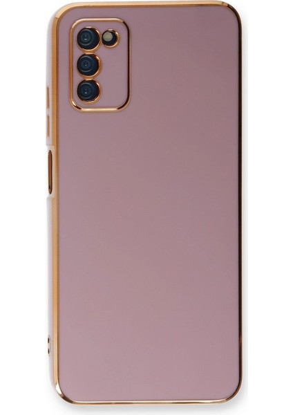 Samsung Galaxy A03S Kılıf Volet Silikon - Mor - CRM4557-4567