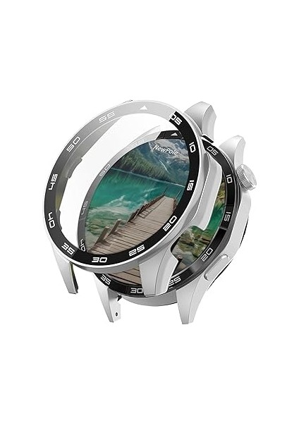 Newpole Huawei Watch Gt5 46MM Için Watch Ekran Koruyucu Kırılmaz Cam ve Tam Kaplayan Watch Kasa Kor