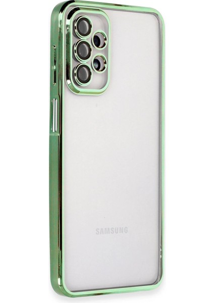 Samsung Galaxy A23 4g Kılıf Lensli Silikon - Yeşil - CRM4990-3836