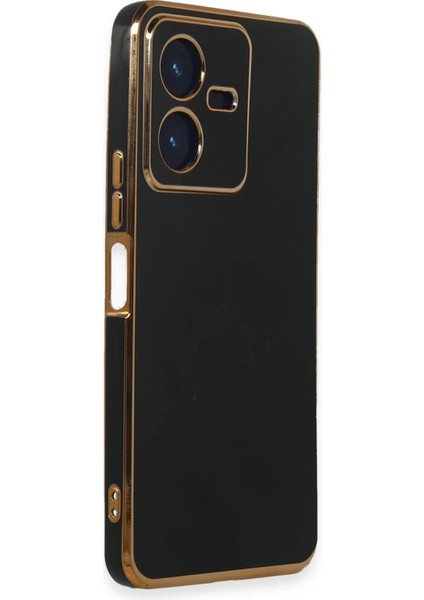 Vivo Y22 2022 Kılıf Volet Silikon - Siyah - CRM6511-7649