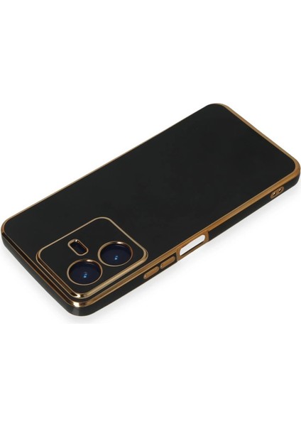 Vivo Y22 2022 Kılıf Volet Silikon - Siyah - CRM6511-7649
