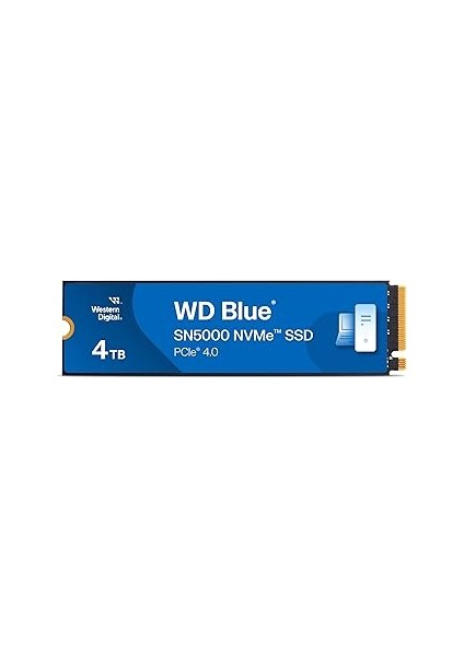 Western Digital Blue SN5000 Nvme SSD M.2 2280 4 Tb (5.000 Mb/sn'ye Kadar Okuma 4.000 Mb/sn'ye Kadar