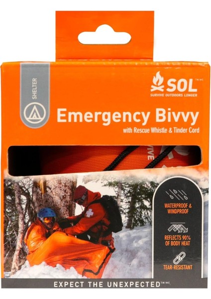 Longer Acil Durum Bivvy Uyku Tulumu Isı Yansıtan Hayatta Kalma Çantası