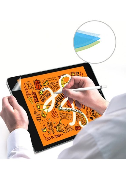 Ally Ipad Mini 5/4 Paper Like Film Darbe Emici Pet Ekran KORUYUCU-(1903) - CRM6338-6130
