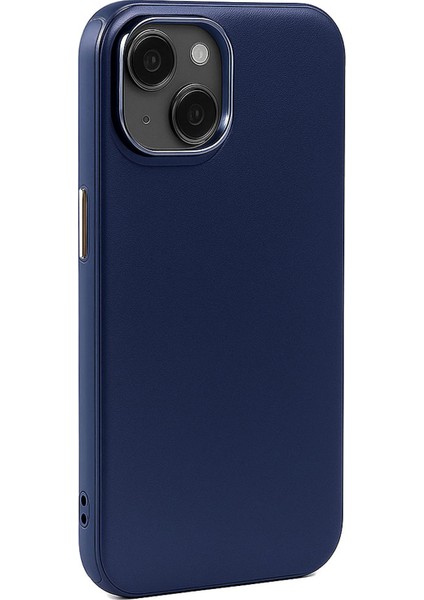 Apple iPhone 15 Kılıf Pu Deri Magsafe Uyumlu Silikon Kapak