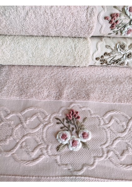 Elite El Işi 3D Nakışlı Kutulu 50X90 cm %100 Pamuklu